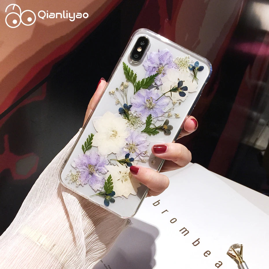 Pressed Dried Flowers Phone Case