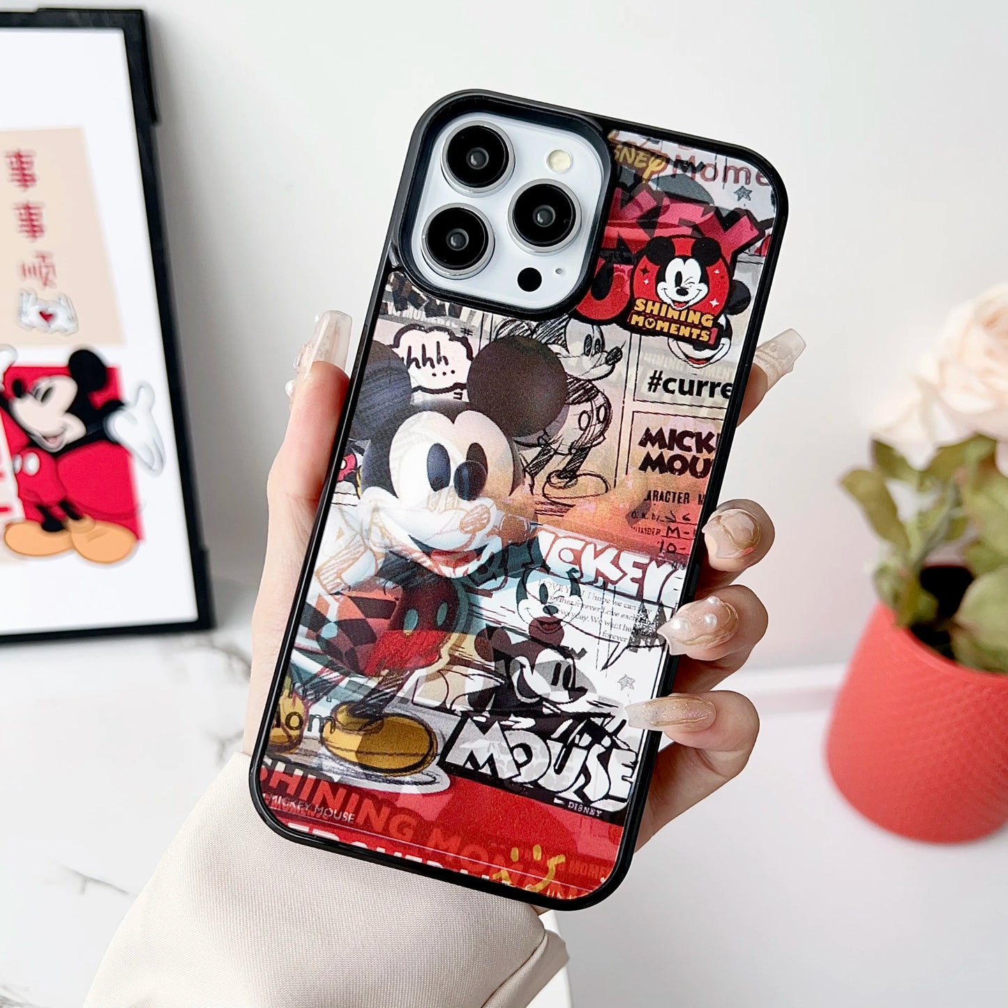 Cartoon Mickey Mouse 3D Changing Visual Phone Case