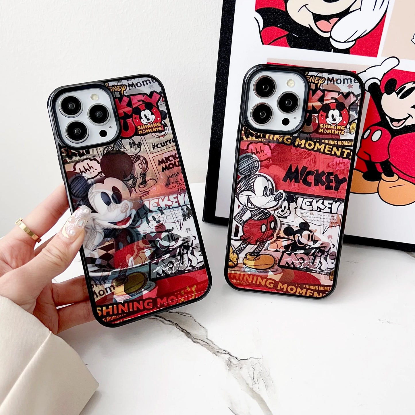 Cartoon Mickey Mouse 3D Changing Visual Phone Case