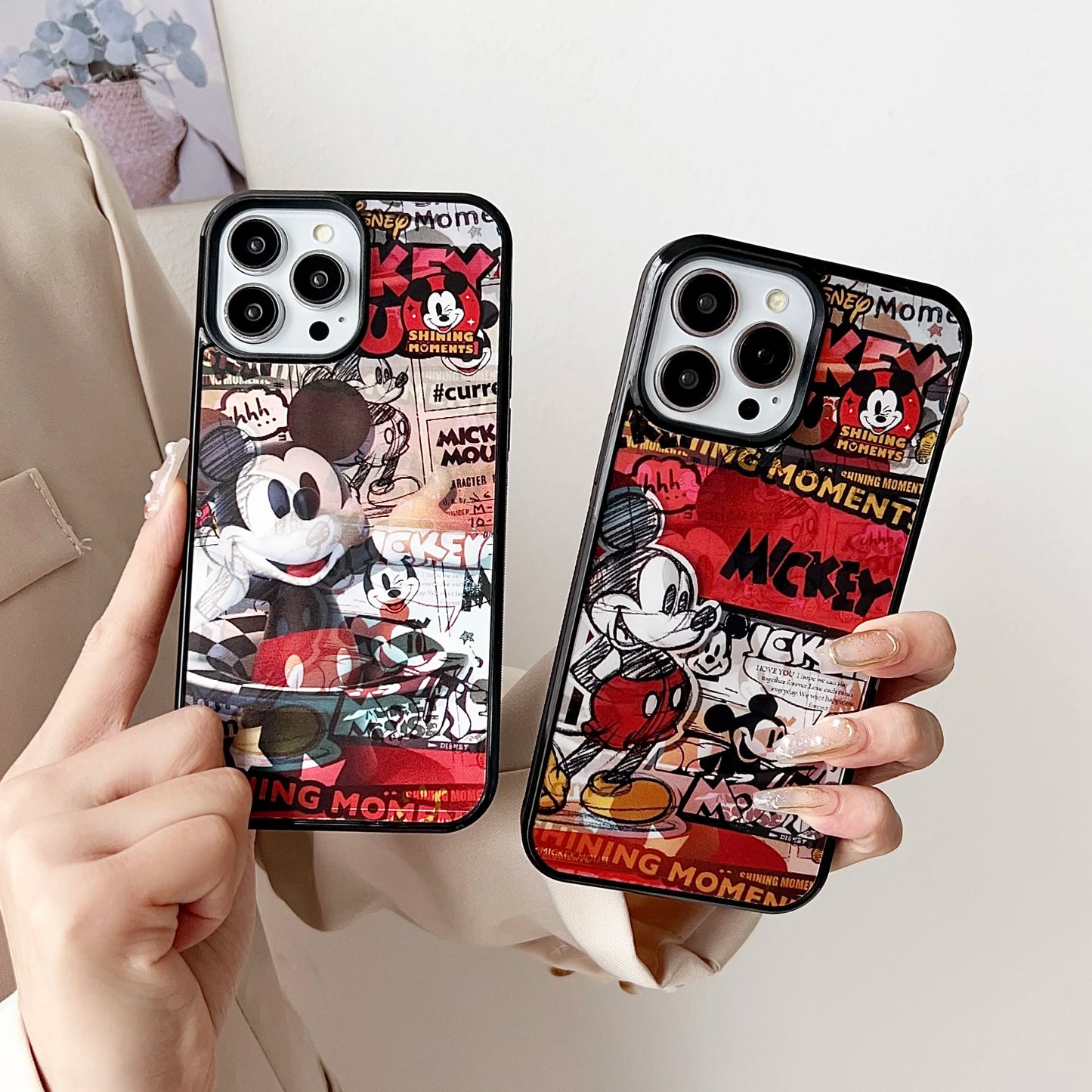 Cartoon Mickey Mouse 3D Changing Visual Phone Case