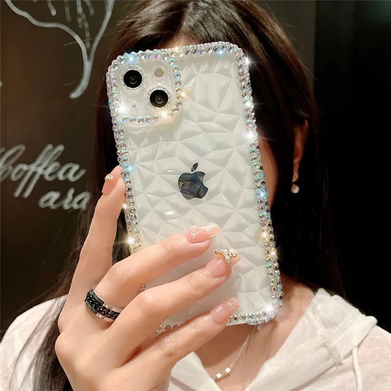 Glitter Rhinestone Diamond Clear Soft Case